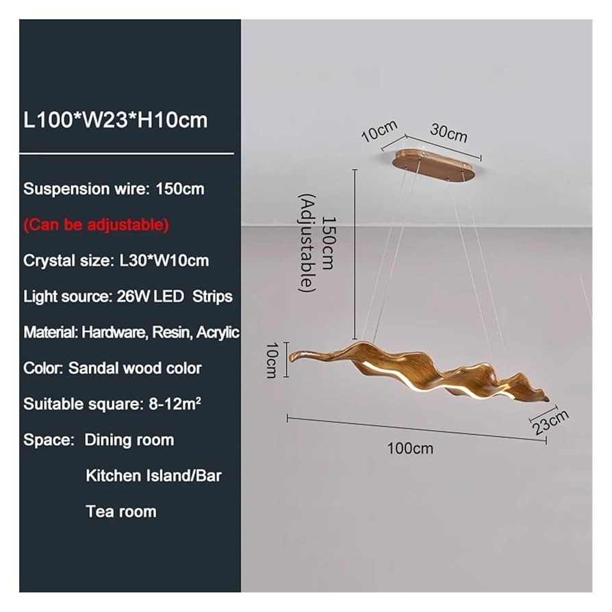 Amazon.com: INTRIXX Modern LED Pendant Light Wooden Design